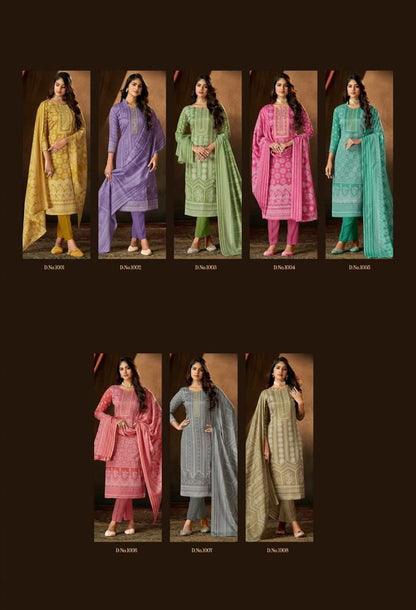 Muskan Roli Moli Cotton Linen Pant Style Suits