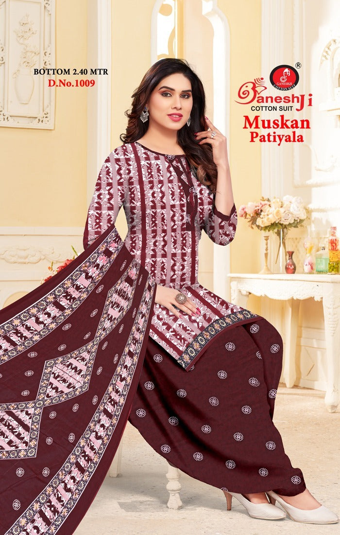 Muskan Vol 1 Ganeshji Cotton Cotton Dress Material