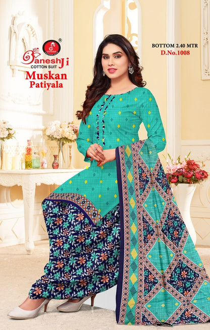 Muskan Vol 1 Ganeshji Cotton Cotton Dress Material