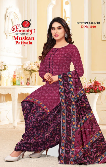 Muskan Vol 1 Ganeshji Cotton Cotton Dress Material