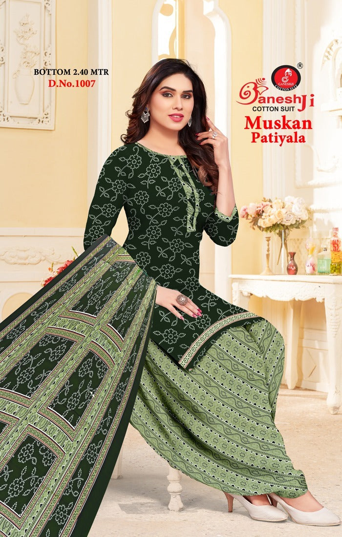 Muskan Vol 1 Ganeshji Cotton Cotton Dress Material
