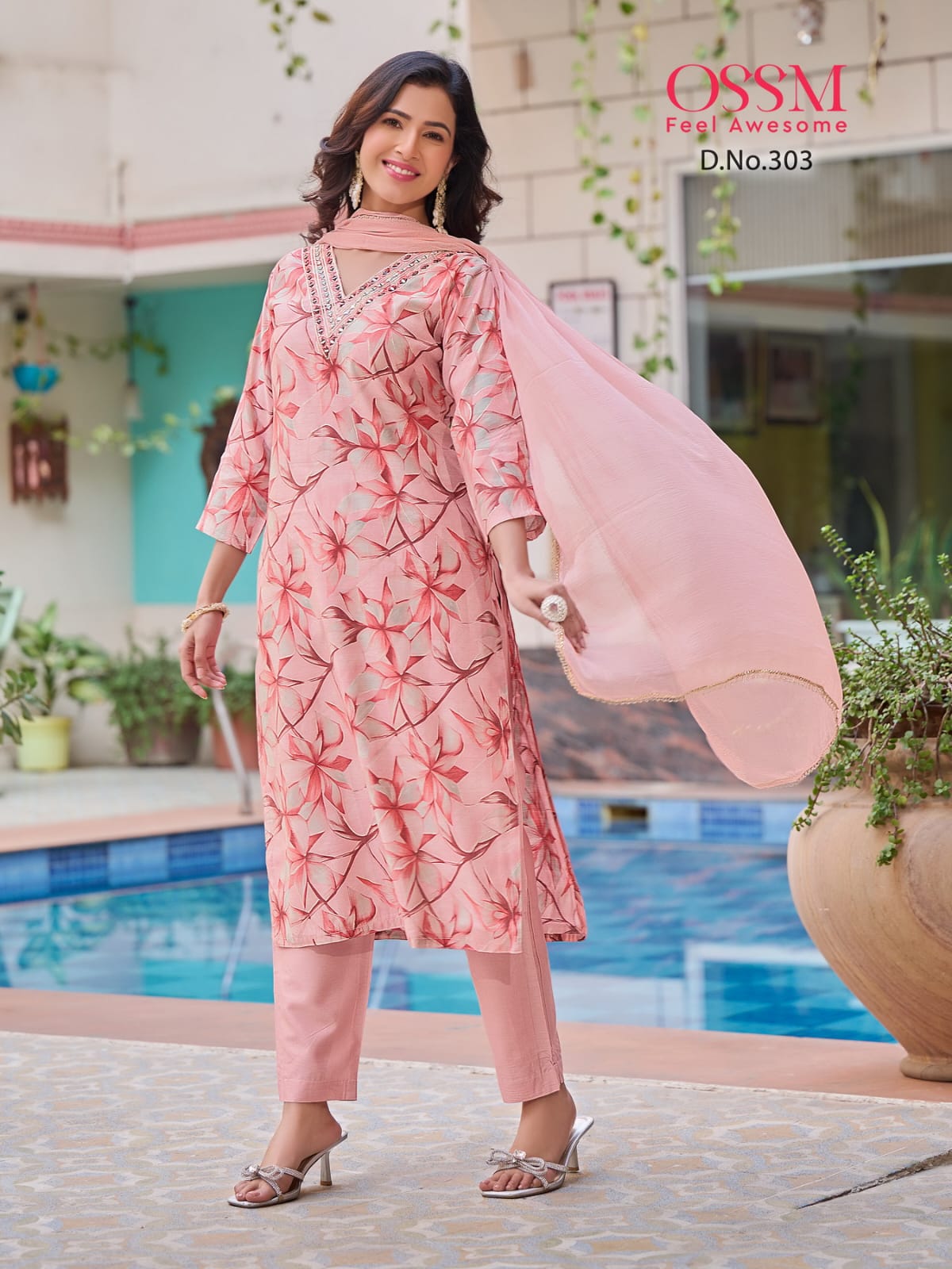 Muskan Vol 3 Ossm Chanderi Modal Readymade Pant Style Suits
