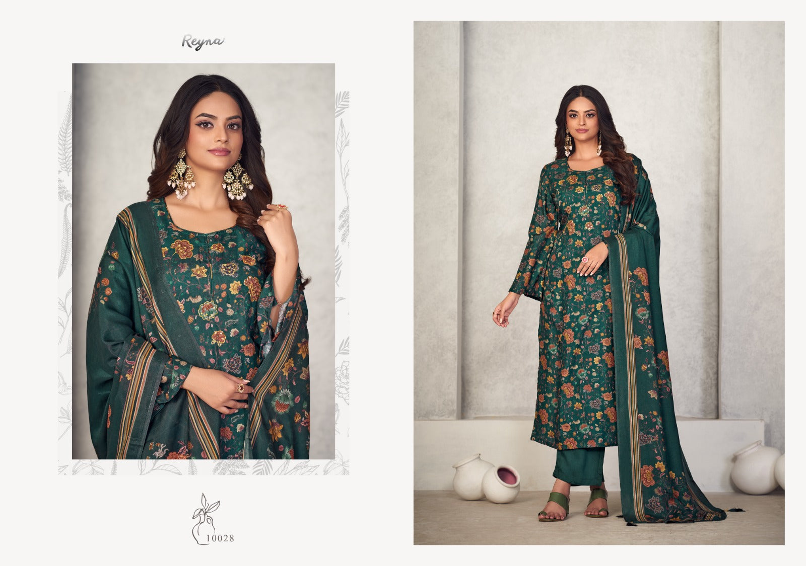 Myra Reyna Bembarg Silk Plazzo Style Suits