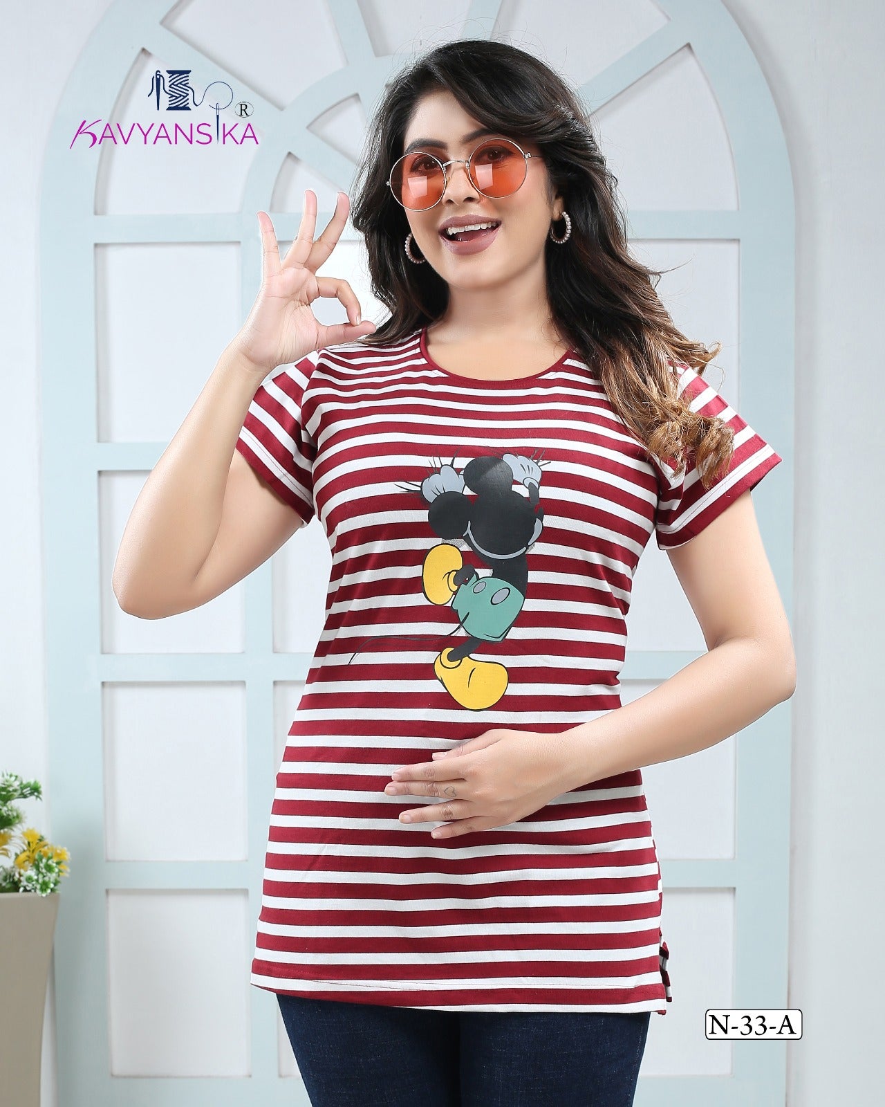 N-33 Kavyansika Cotton Women Tshirt