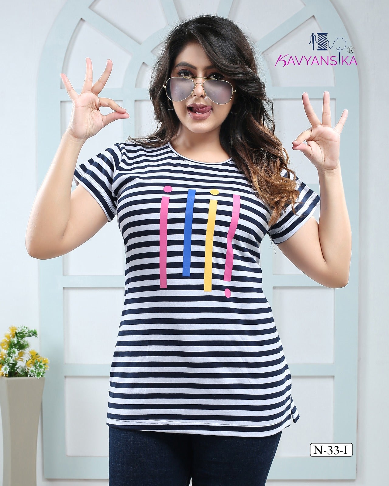 N-33 Kavyansika Cotton Women Tshirt