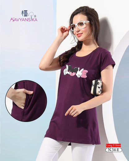 N-34 Kavyansika Women Long Tshirt