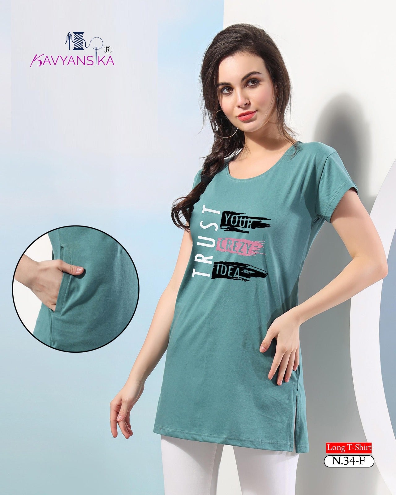N-34 Kavyansika Women Long Tshirt