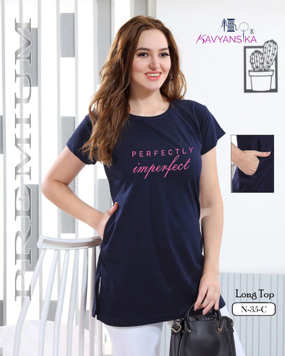 N 35 Kavyansika Women Long Tshirt