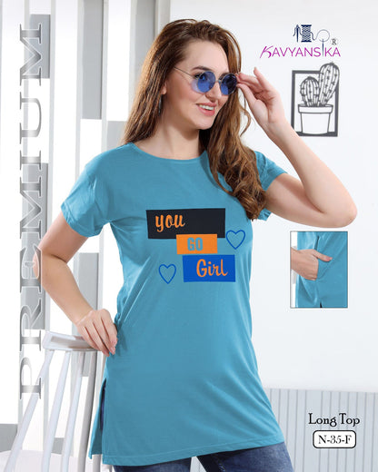 N 35 Kavyansika Women Long Tshirt