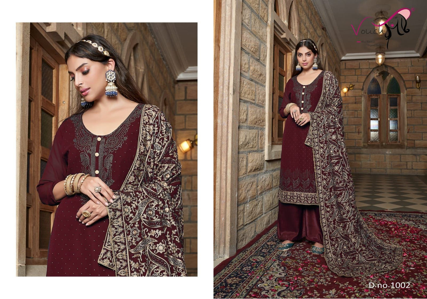 Naari Vol 11 Vouch Fashion Georgette Plazzo Style Suits