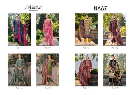 Naaz Belliza Designer Studio Crepe Karachi Salwar Suits