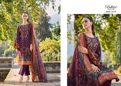 Naaz Belliza Designer Studio Crepe Karachi Salwar Suits