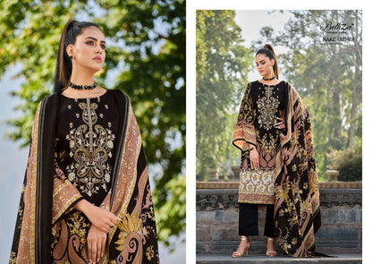 Naaz Belliza Designer Studio Crepe Karachi Salwar Suits