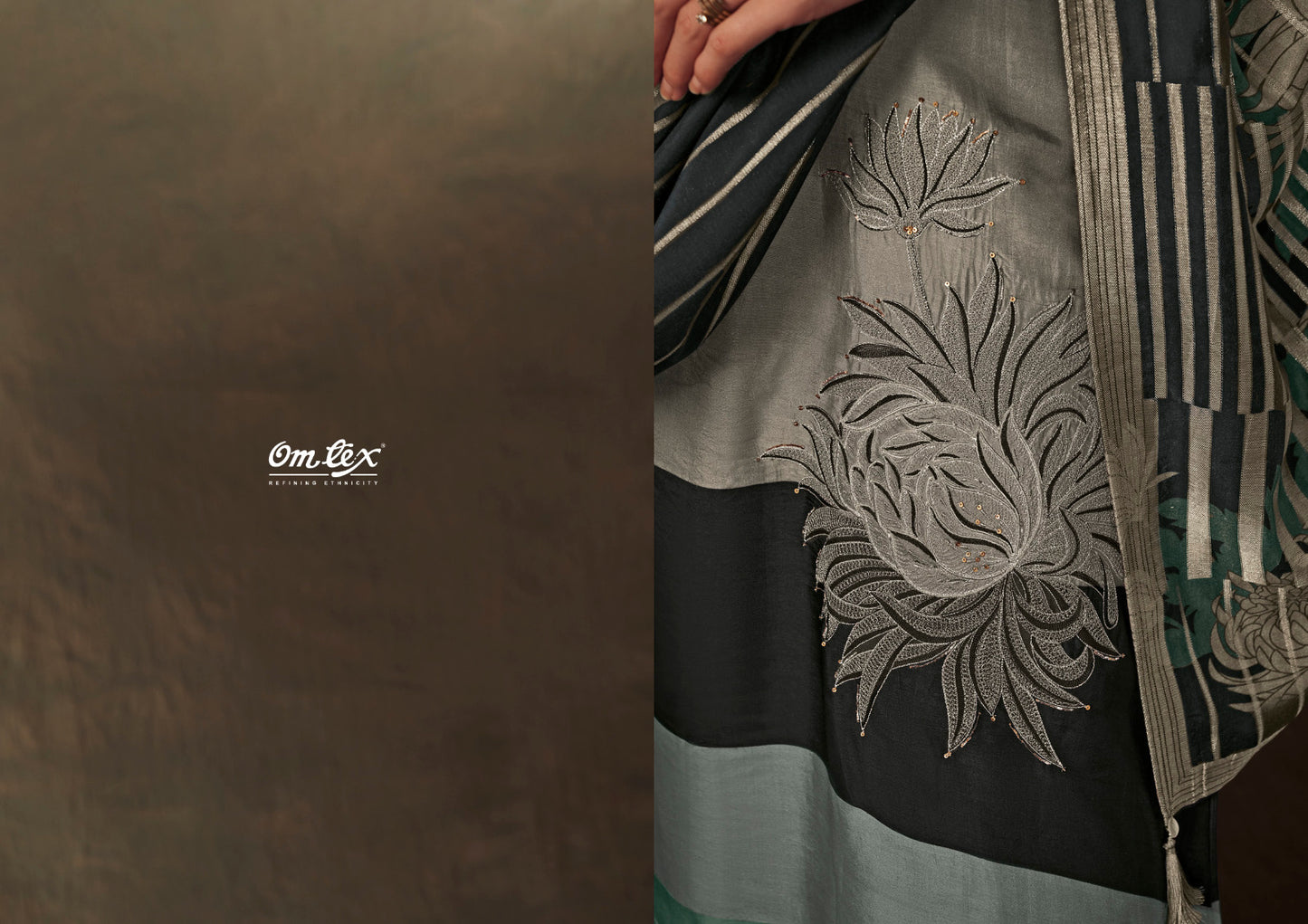 Nadia Omtex Russian Silk Plazzo Style Suits