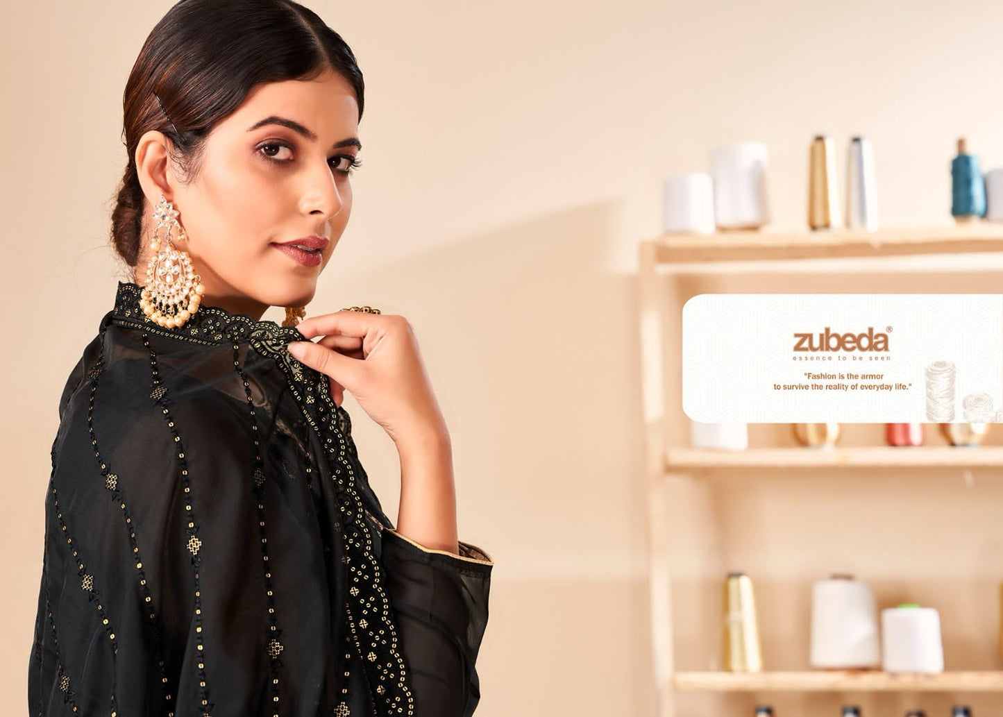 Nafisa Zubeda Organza Plazzo Style Suits