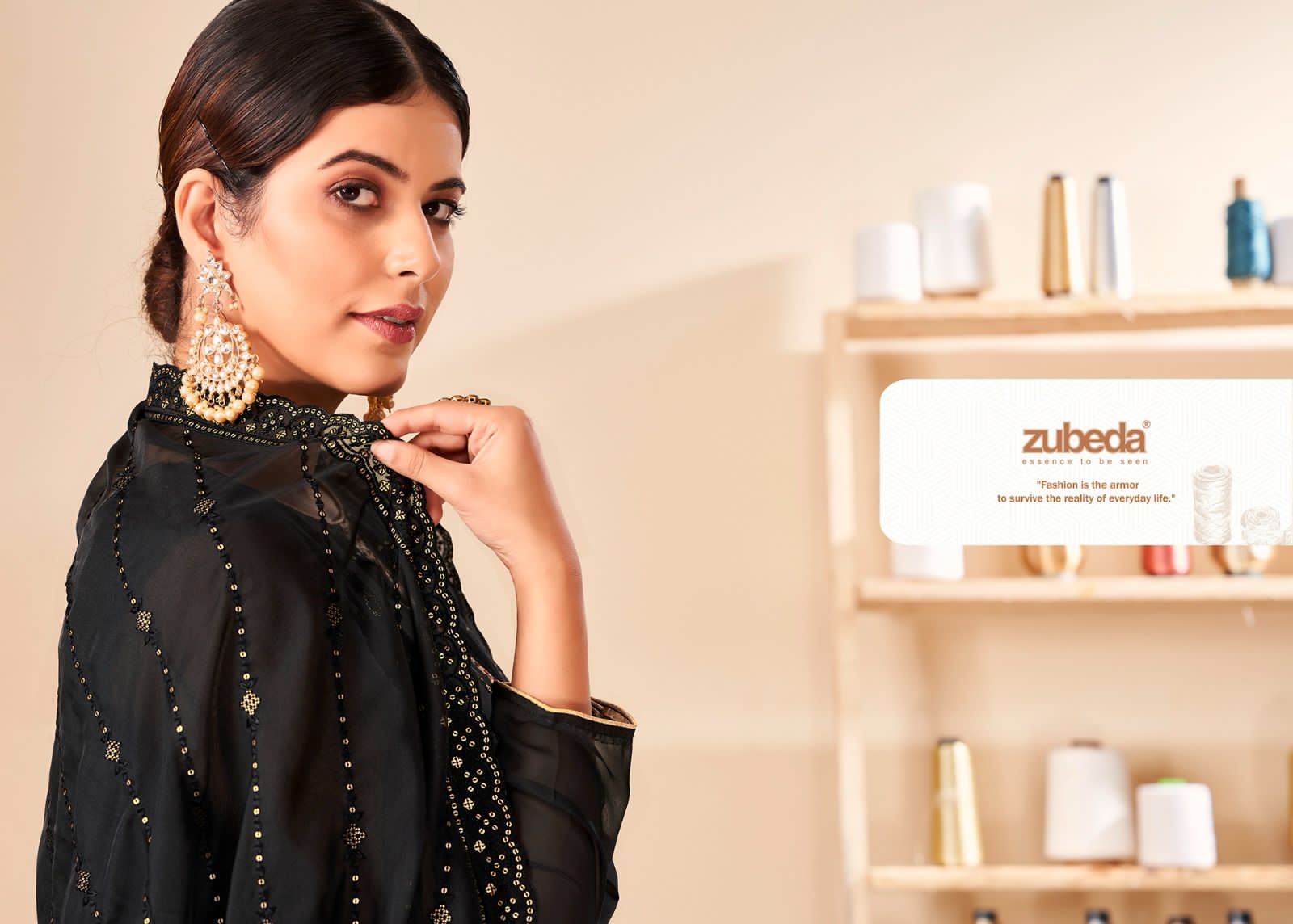 Nafisa Zubeda Organza Plazzo Style Suits