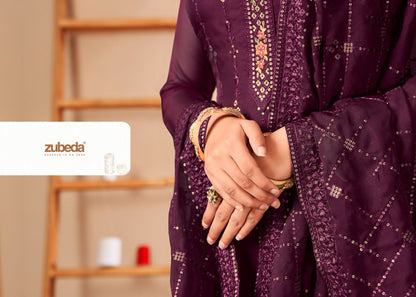 Nafisa Zubeda Organza Plazzo Style Suits