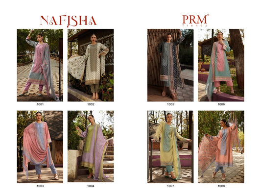 Nafisha Prm Trendz Muslin Silk Pant Style Suits