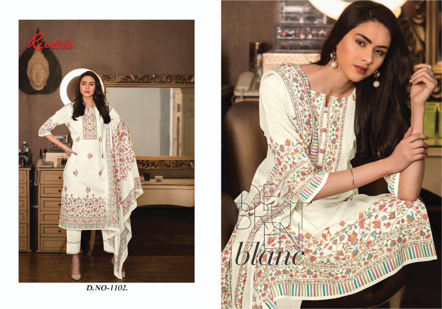 Naina Rivaa Cotton Pant Style Suits