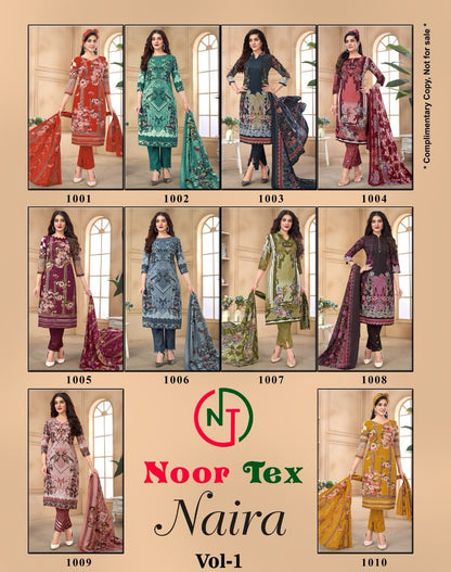 Naira Vol 1 Noor Tex Karachi Salwar Suits