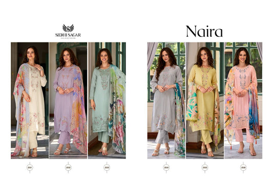 Naira Siddhi Sagar Bemberg Muslin Pant Style Suits