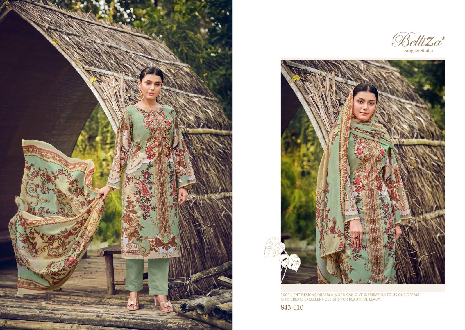 Naira Vol 20 Belliza Designer Studio Cotton Karachi Salwar Suits