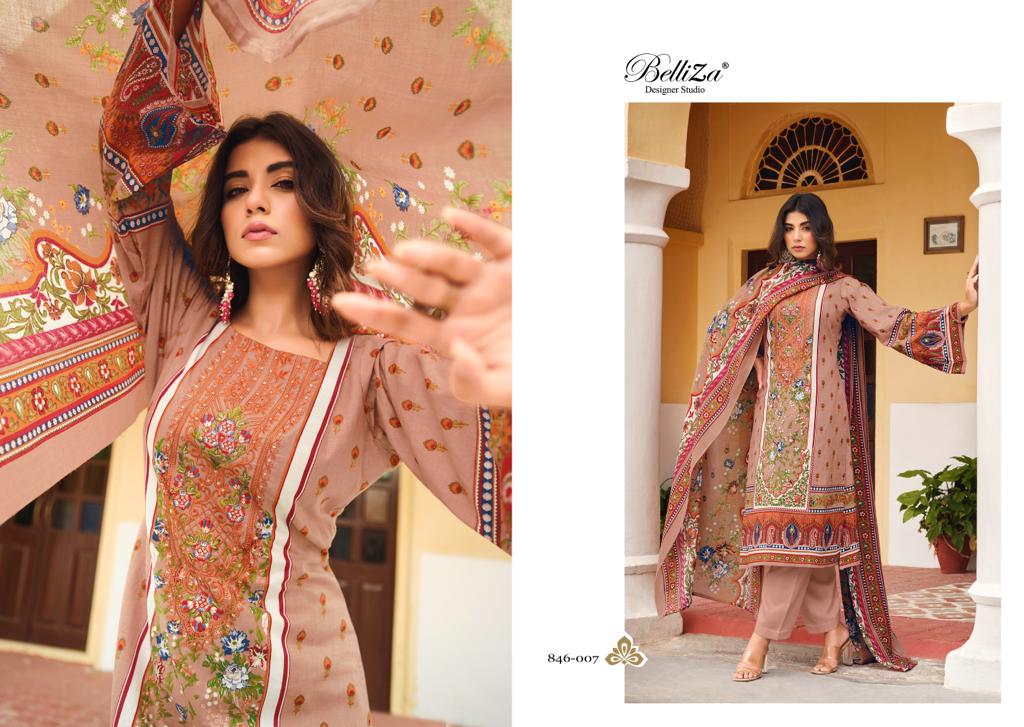 Naira Vol 21 Belliza Designer Studio Cotton Karachi Salwar Suits