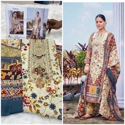 Naira Vol 23 Adans Libas Cotton Karachi Salwar Suits