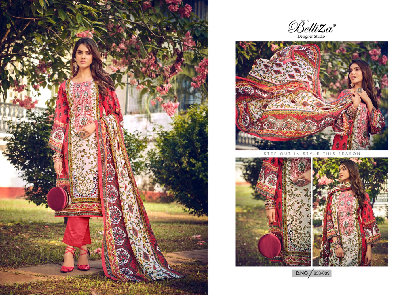 Naira Vol 24 Belliza Designer Studio Cotton Karachi Salwar Suits