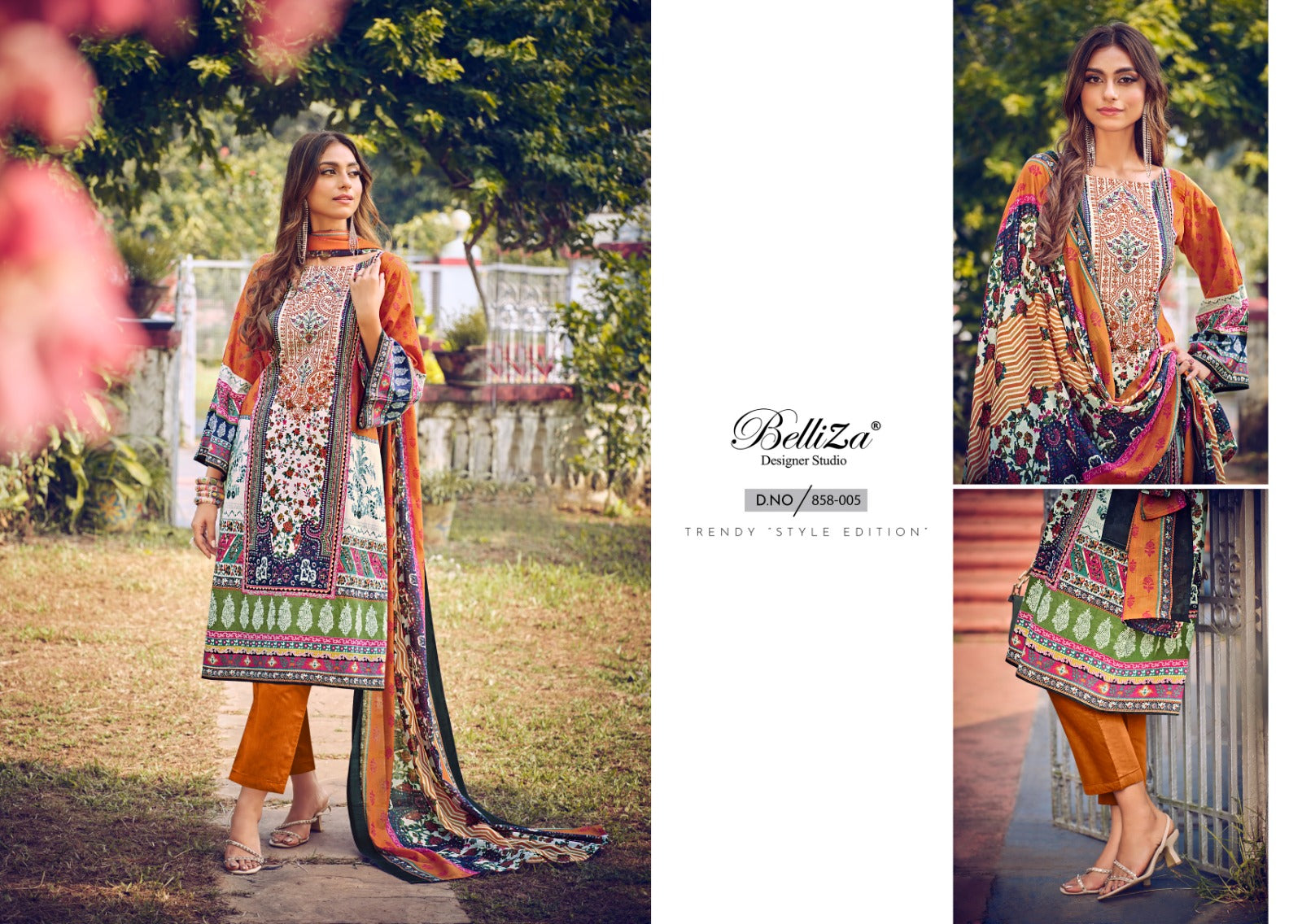 Naira Vol 24 Belliza Designer Studio Cotton Karachi Salwar Suits