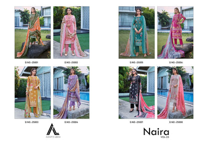Naira Vol 25 Adans Libas Cotton Karachi Salwar Suits