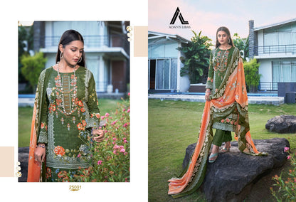 Naira Vol 25 Adans Libas Cotton Karachi Salwar Suits