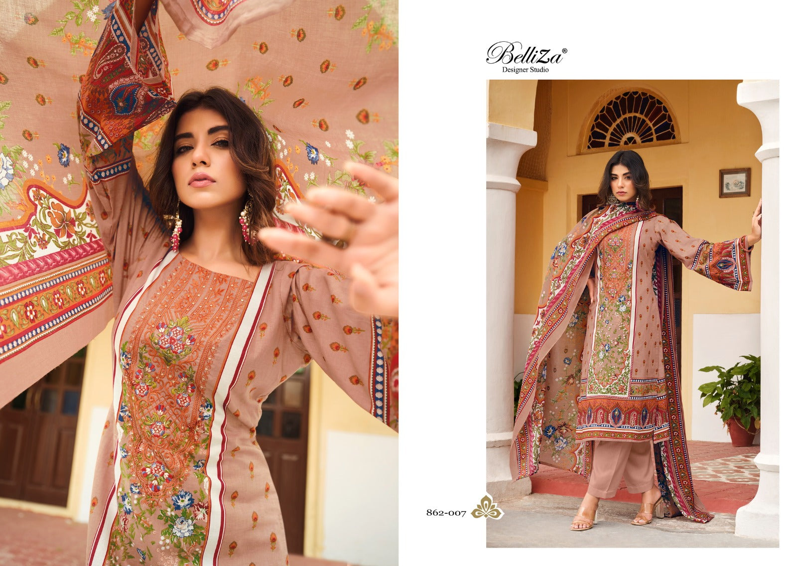 Naira Vol 25 Belliza Designer Studio Cotton Karachi Salwar Suits