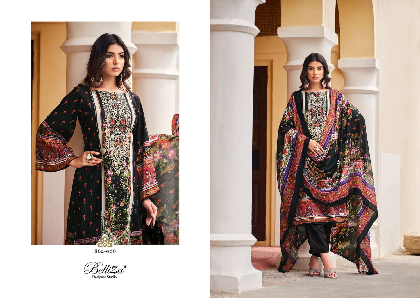 Naira Vol 25 Belliza Designer Studio Cotton Karachi Salwar Suits