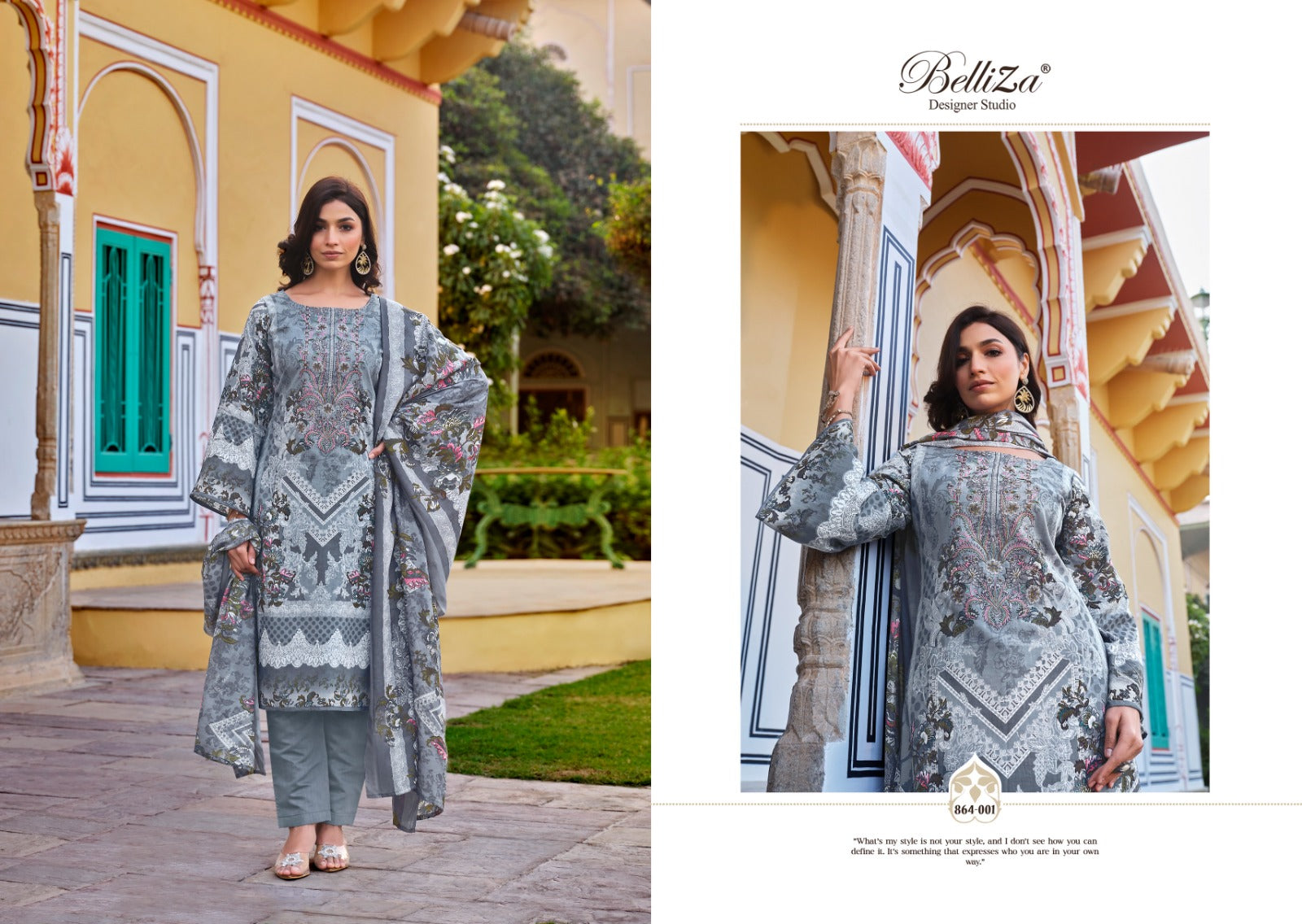Naira Vol 26 Belliza Designer Studio Cotton Karachi Salwar Suits