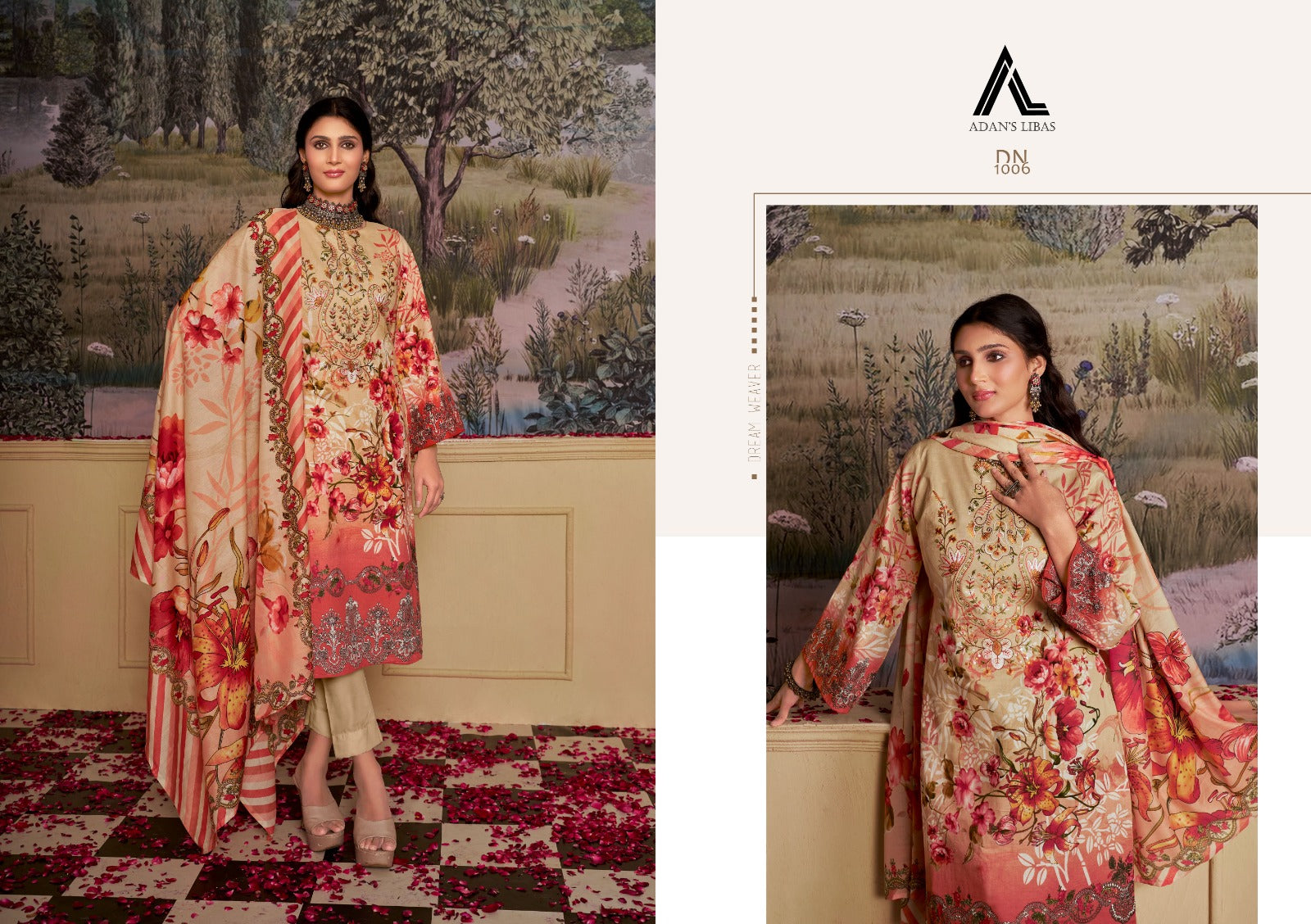 Naira Vol 27 Adans Libas Cotton Karachi Salwar Suits