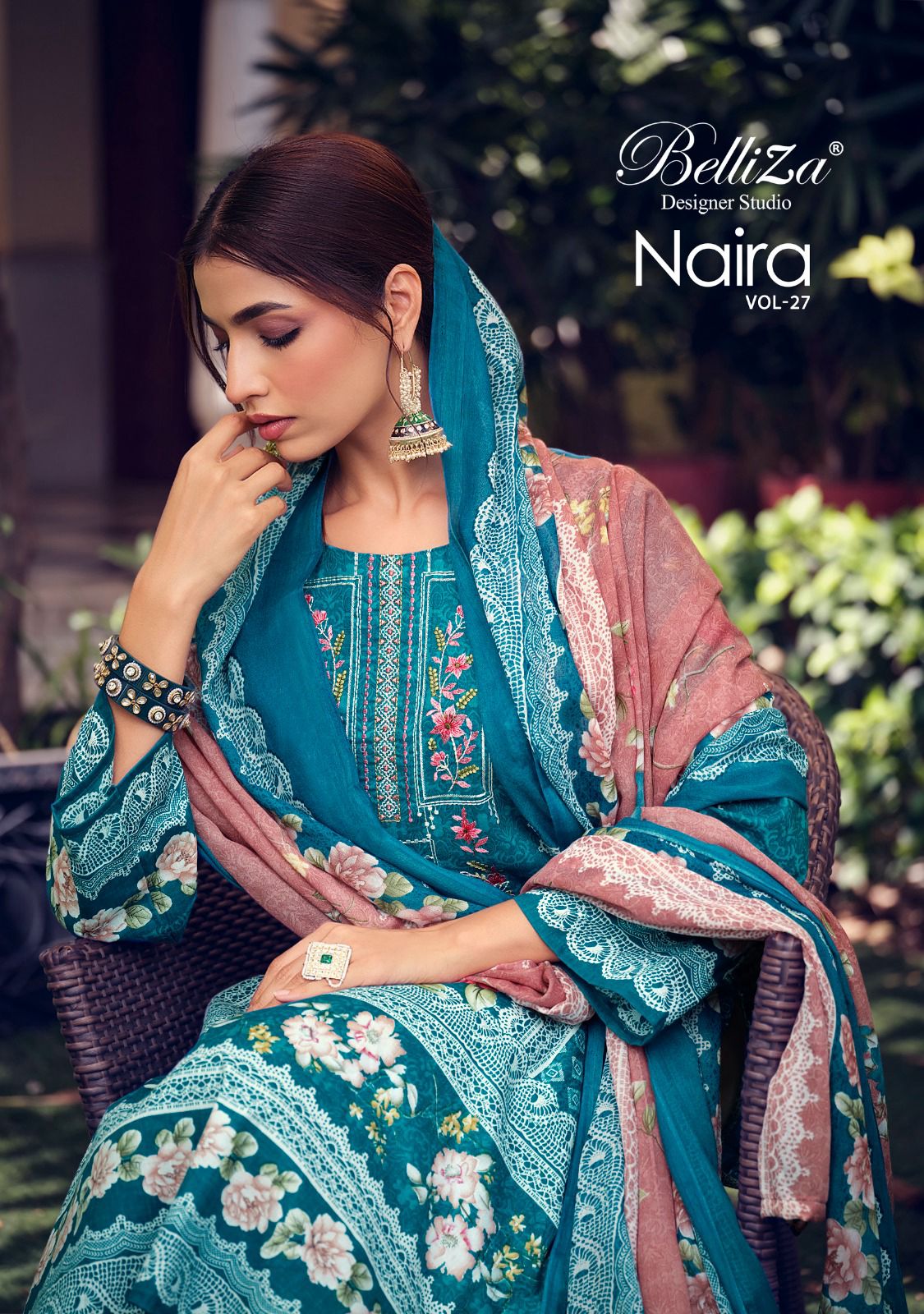 Naira Vol 27 Belliza Designer Studio Cotton Karachi Salwar Suits