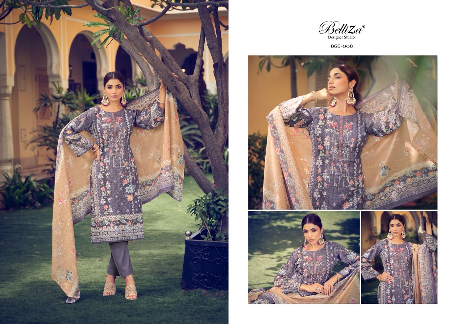 Naira Vol 27 Belliza Designer Studio Cotton Karachi Salwar Suits