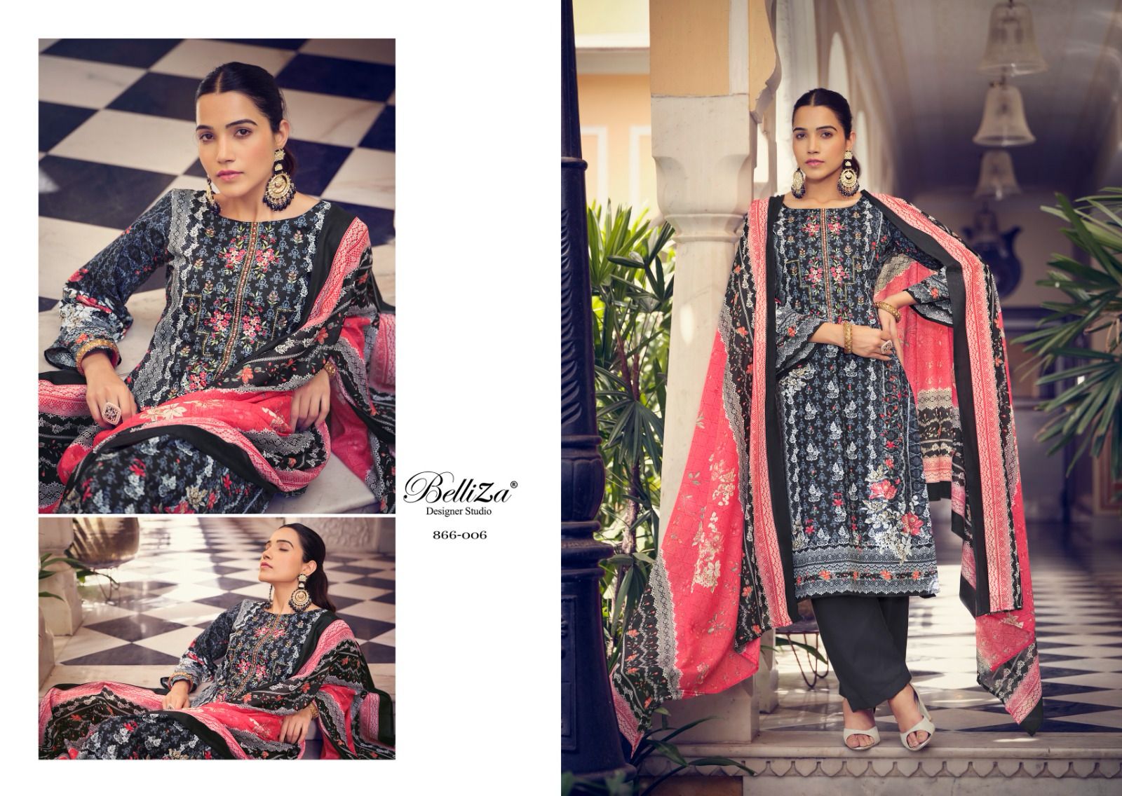 Naira Vol 27 Belliza Designer Studio Cotton Karachi Salwar Suits