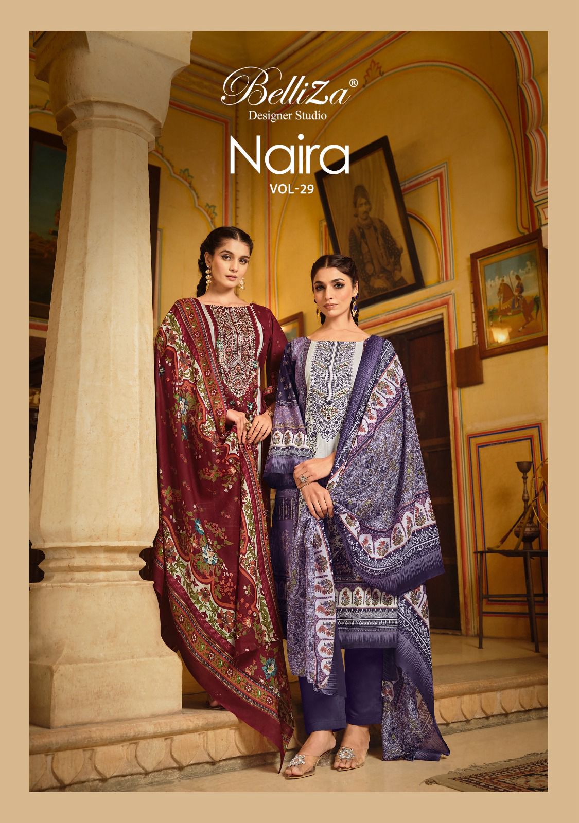 Naira Vol 29 Belliza Designer Studio Cotton Karachi Salwar Suits