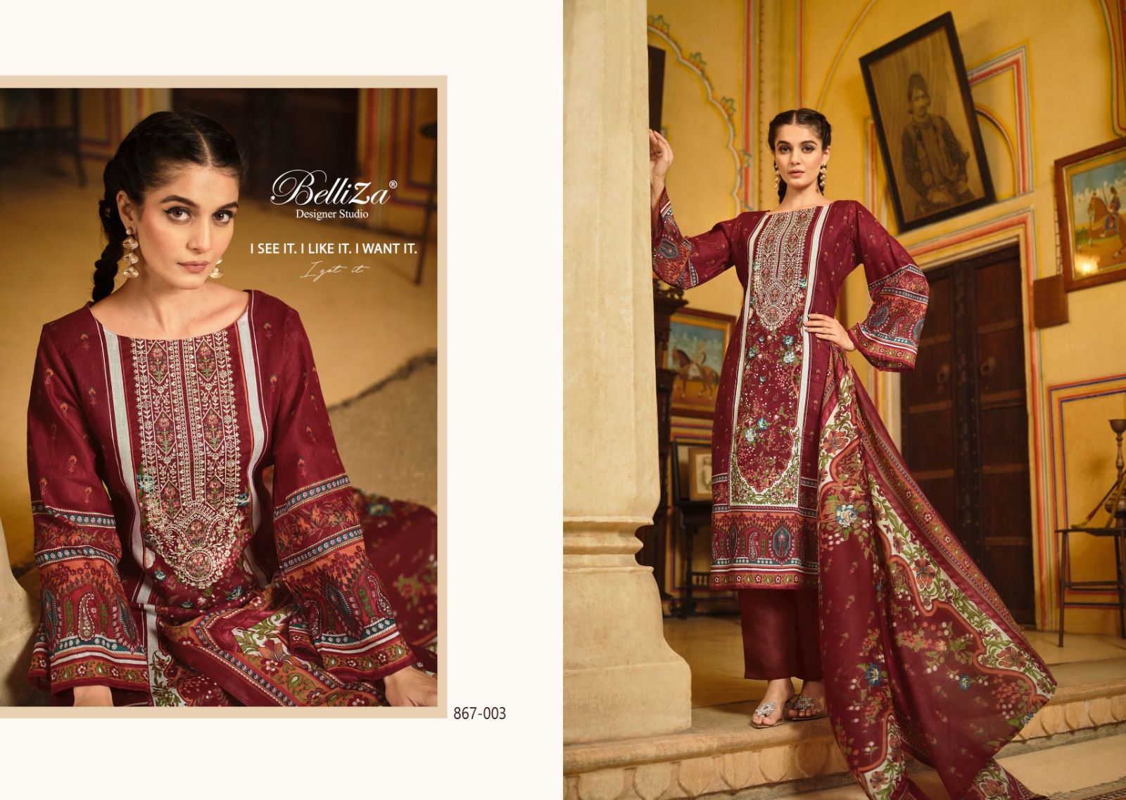 Naira Vol 29 Belliza Designer Studio Cotton Karachi Salwar Suits