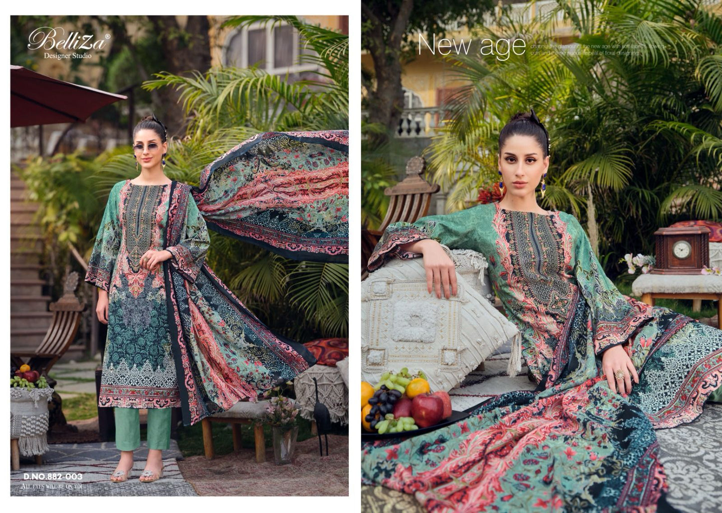 Naira Vol 36 Belliza Designer Studio Cotton Karachi Salwar Suits