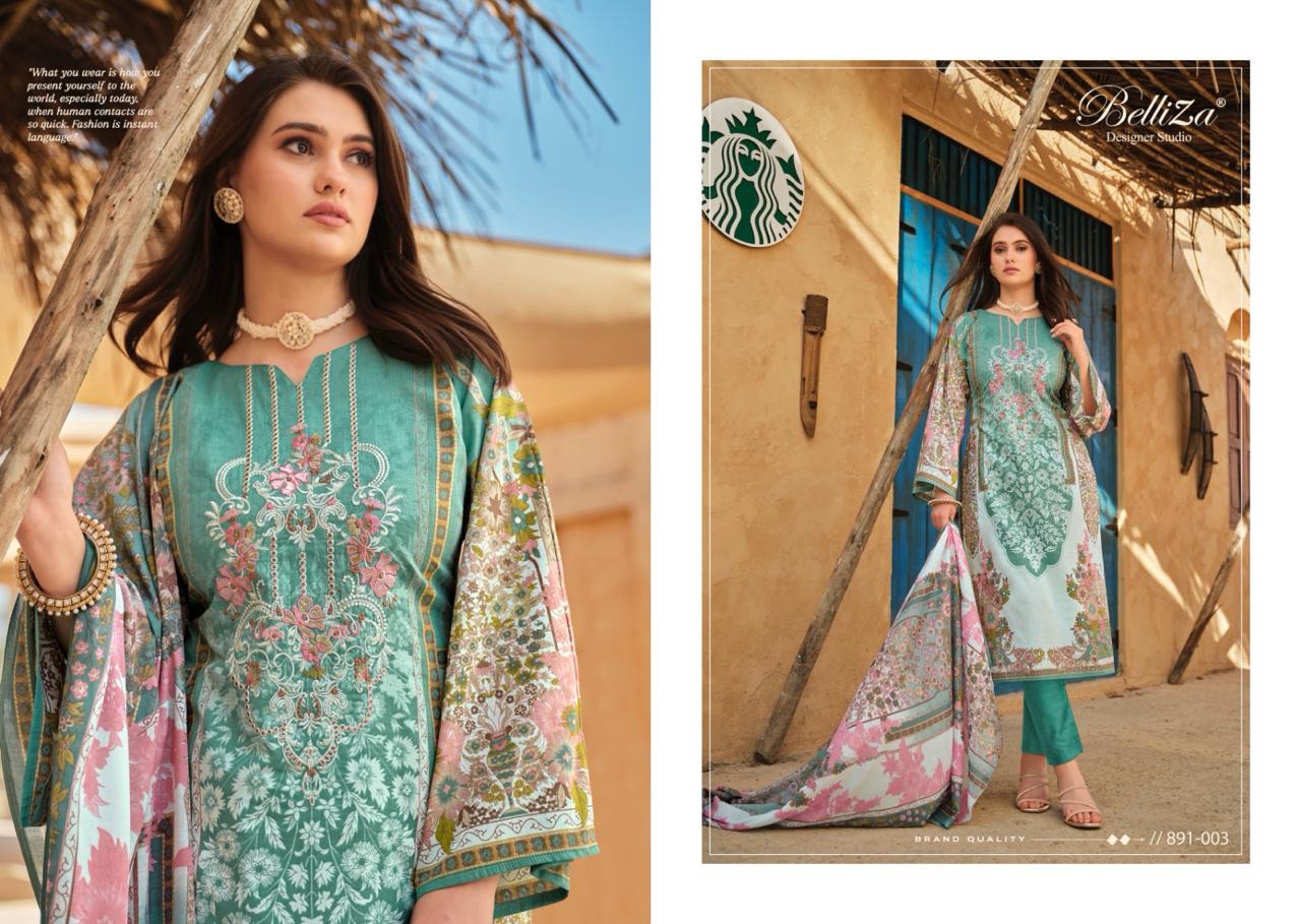 Naira Vol 39 Belliza Designer Studio Cotton Karachi Salwar Suits