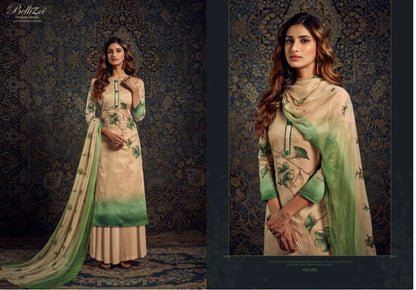Naisha Belliza Designer Studio Jaam Silk Plazzo Style Suits