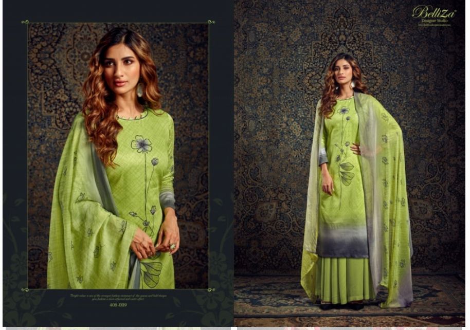 Naisha Belliza Designer Studio Jaam Silk Plazzo Style Suits