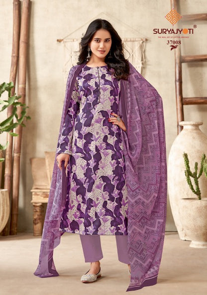 Naishaa Vol 37 Suryajyoti Jaam Satin Pant Style Suits