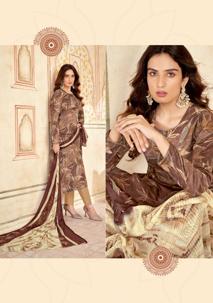 Naishaa Vol 38 Suryajyoti Jaam Satin Pant Style Suits