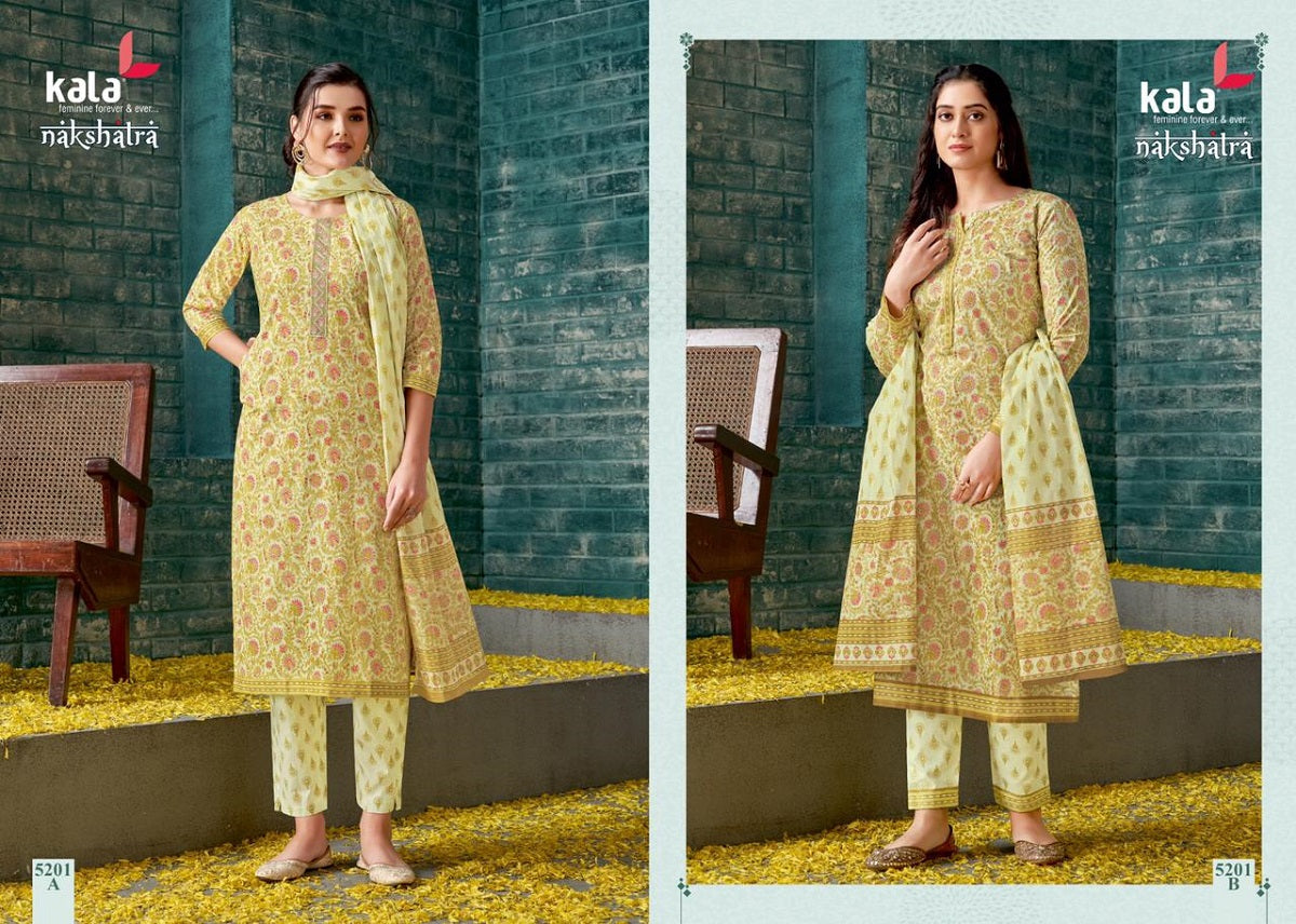 Nakshatra Vol 1 Kala Cotton Readymade Pant Style Suits