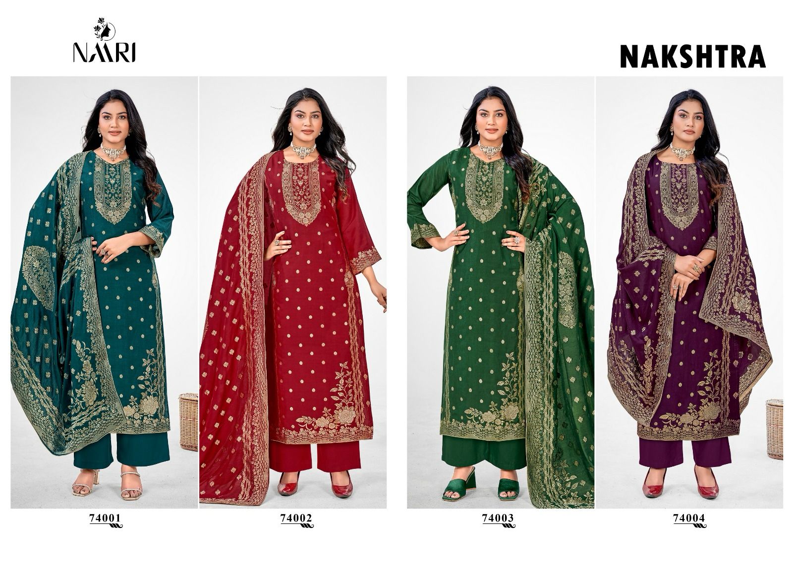 Nakshtra Naari Muslin Pant Style Suits