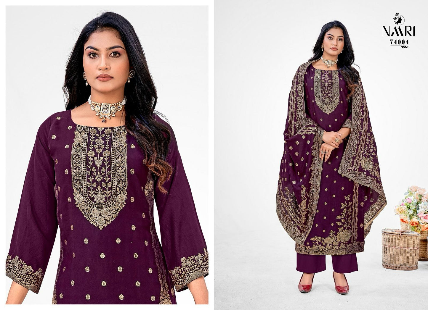 Nakshtra Naari Muslin Pant Style Suits